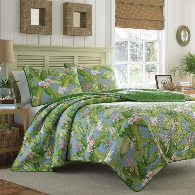Tommy Bahama Home Tommy Bahama Aregada Dock Cotton Reversible Quilt Set