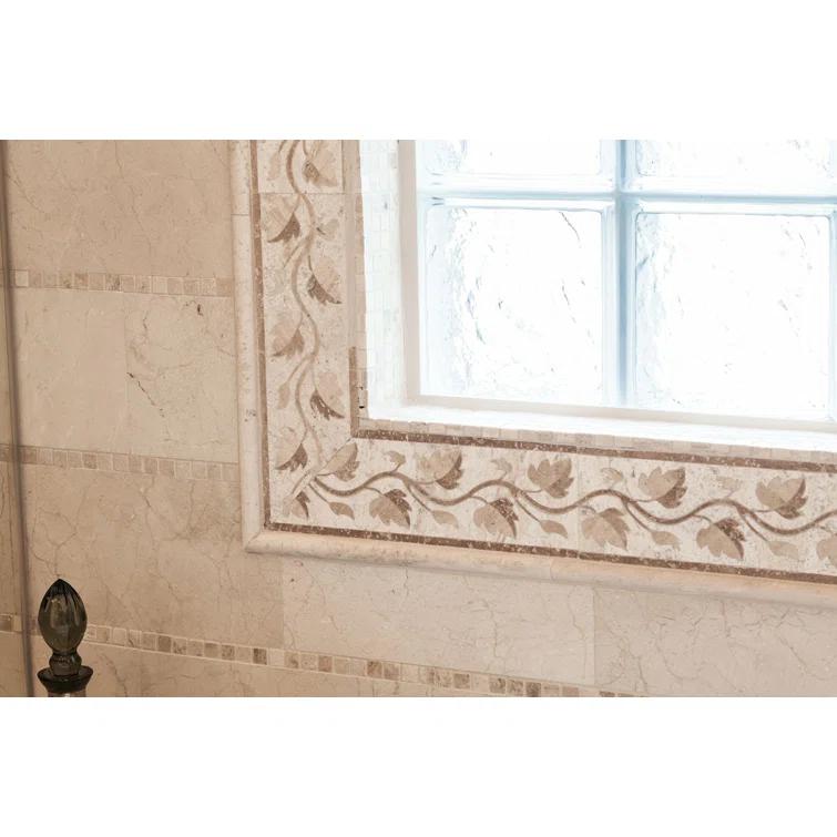 Crema Marfil 18" x 18" Marble Look Wall & Floor Tile