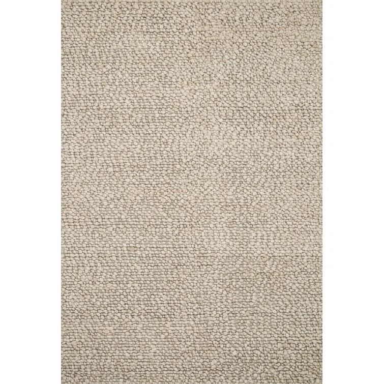 Quarry Hand-Woven Wool and Synthetic Oatmeal Rectangular Rug