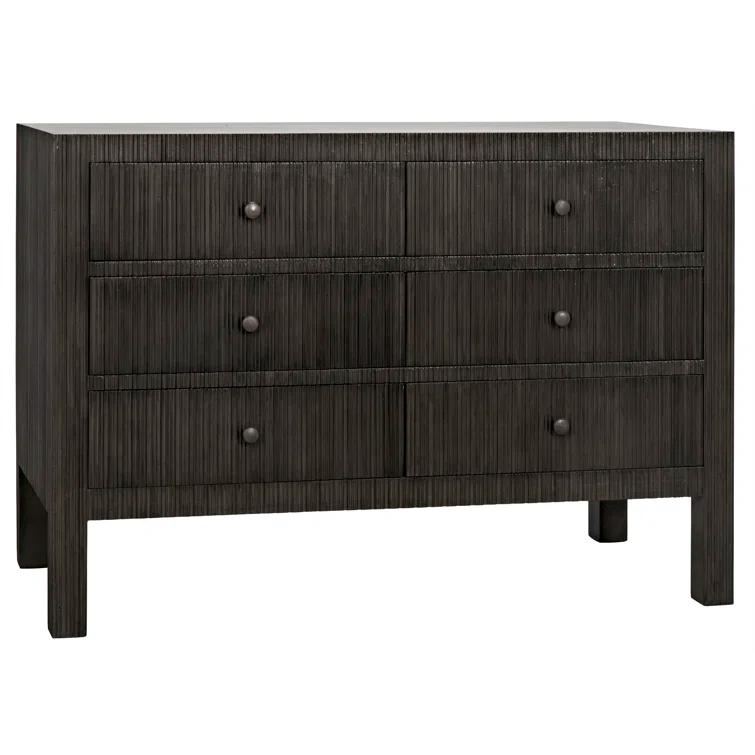 Bellinger 6-Drawer Dresser - Dark Brown
