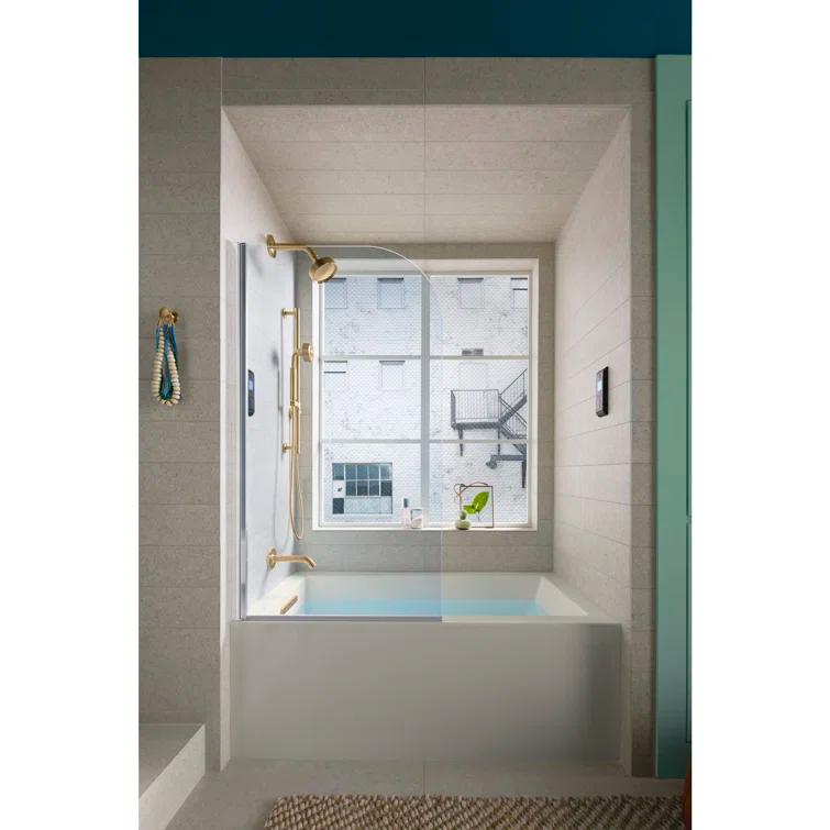 Underscore 60" x 32" Alcove Soaking Bathtub