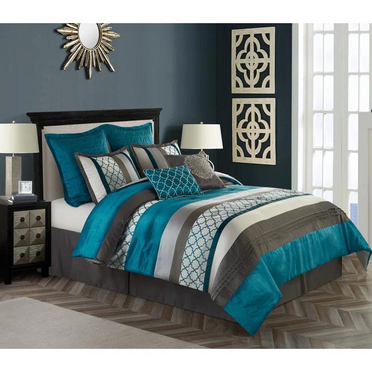 Avalon Microfiber Modern & Contemporary 8 Piece Comforter Set