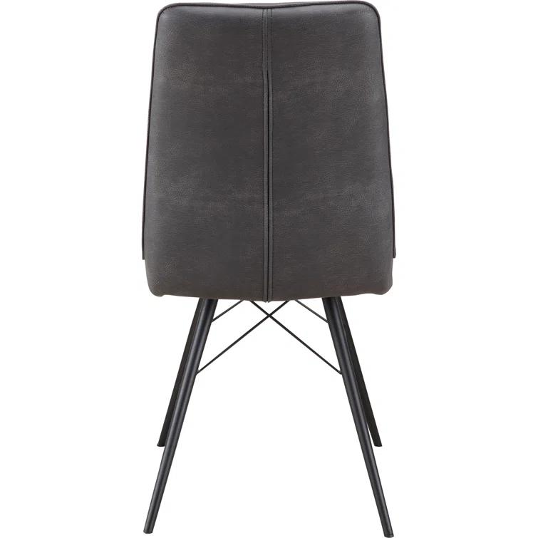 Helman 19'' H Tufted Polyurethane Upholstered Side Chair
