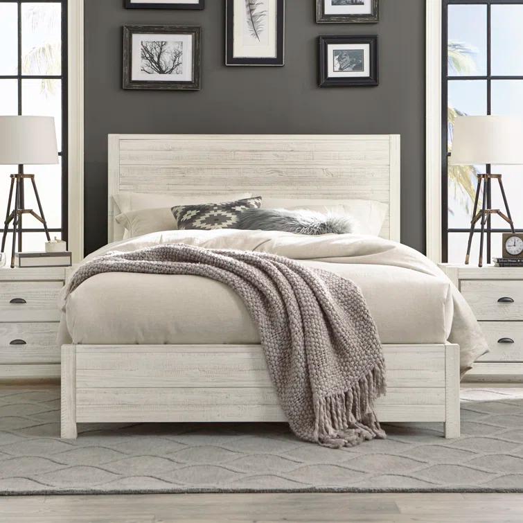 Montauk Solid Wood Panel Bed