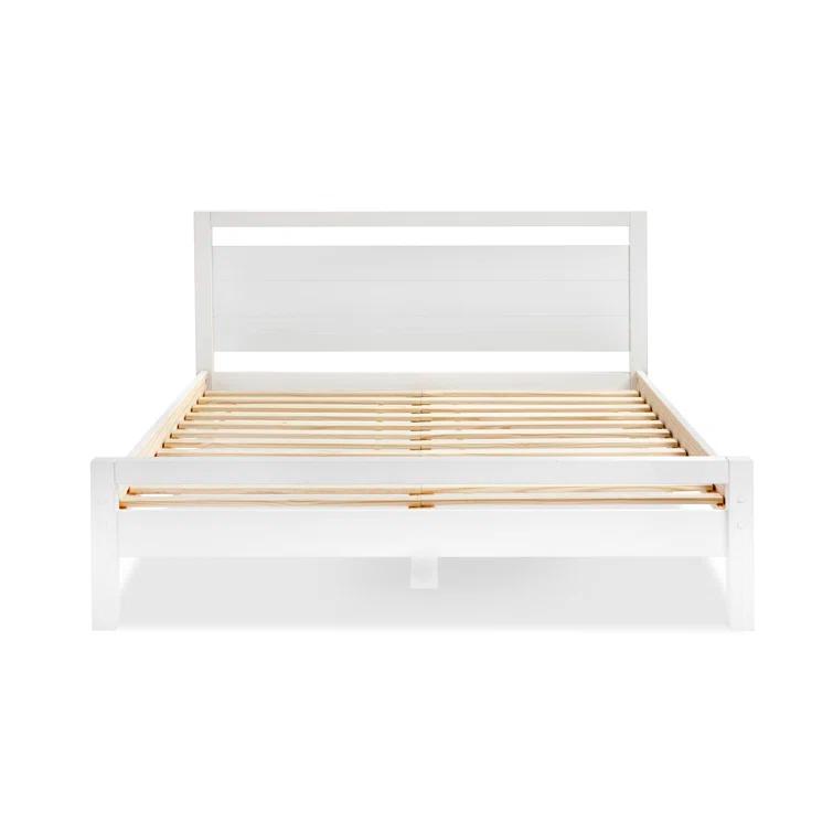 Loft Solid Wood Panel Bed