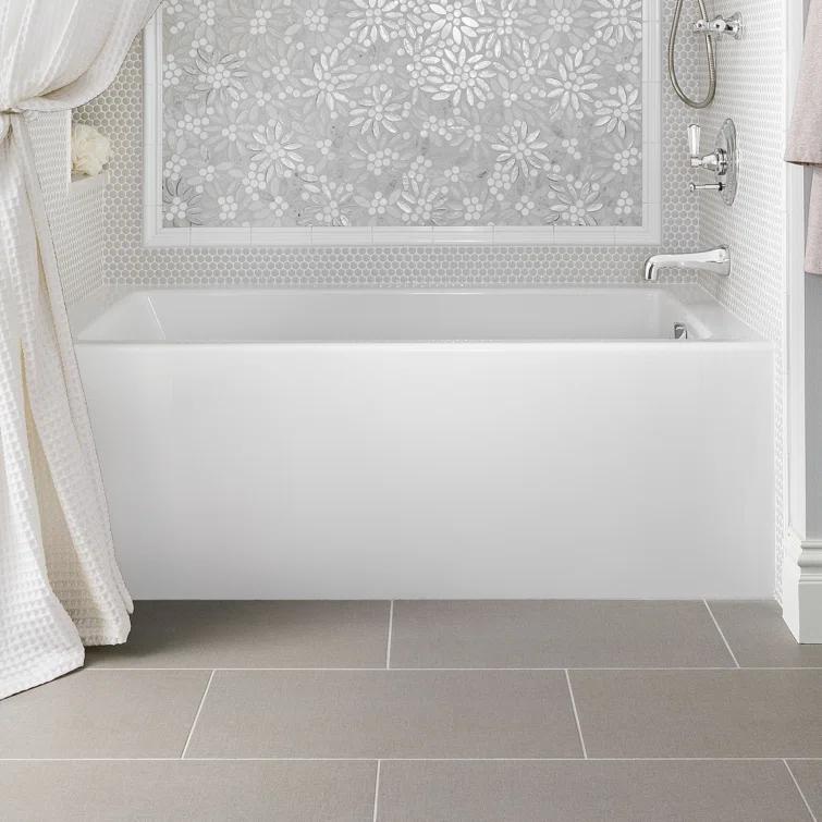 Hydro Systems Designer Sydney 60" x 30" Alcove Soaking Acrylic Bathtub SYD6030ATO-WHI-RH