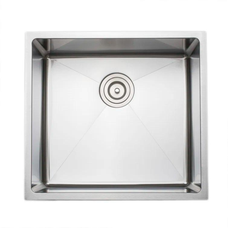 Wells Sinkware Chef's Series 20.5'' L Undermount Stainless Steel Kitchen Sink CSU2119-9
