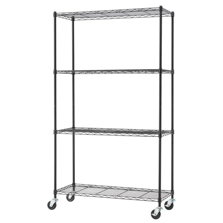 36'' W Steel Height -Adjustable Shelving Unit with Wheels