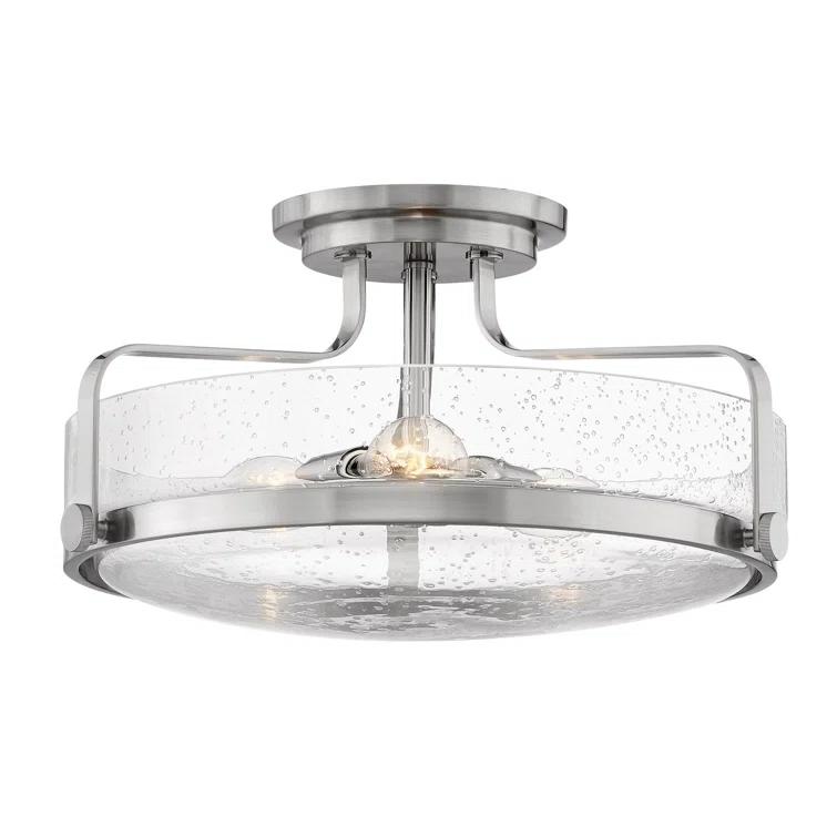 Harper 3-Light Semi-Flush Mount Retro Ceiling Light