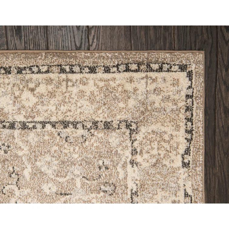 Kalf Abstract Beige Area Rug