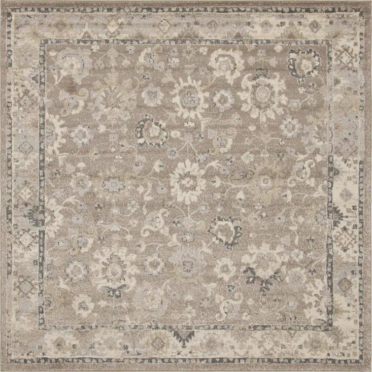 Kalf Abstract Beige Area Rug
