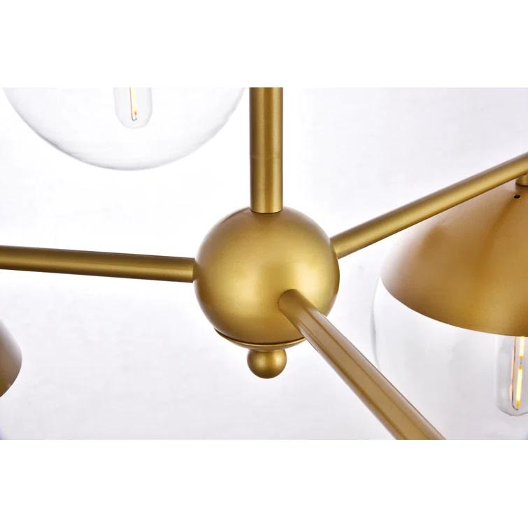 Yearby 6 - Light Dimmable Tiered Chandelier