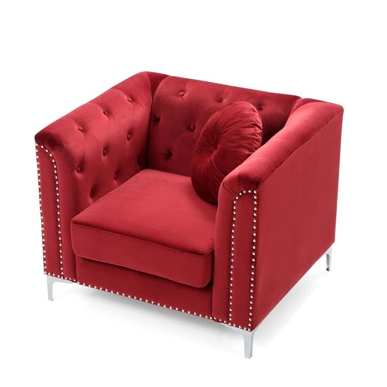 Soho Velvet Chesterfield Chair