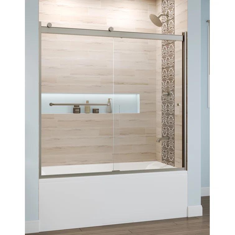 Rotolo 60" W x 57" H Semi-Frameless Tub Door