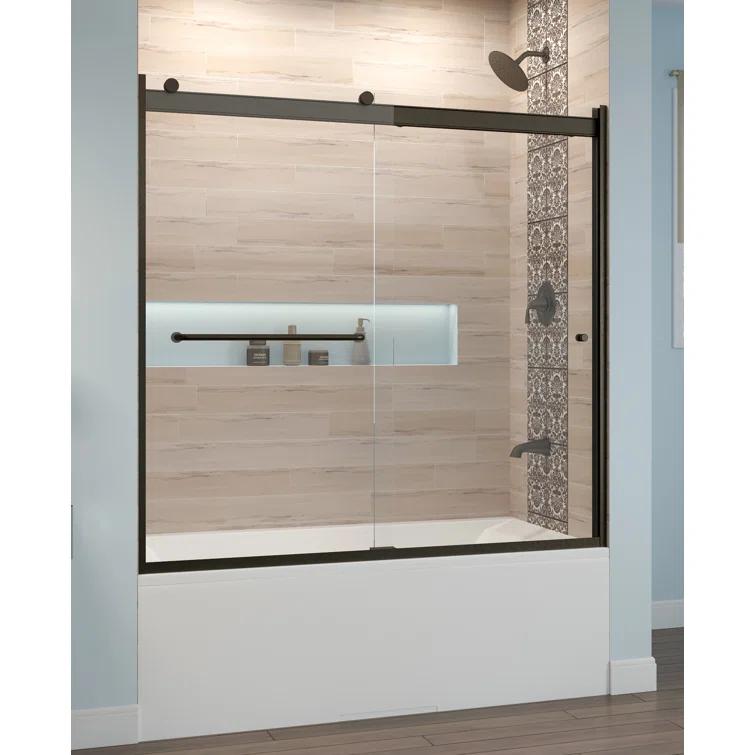 Rotolo 60" W x 57" H Semi-Frameless Tub Door