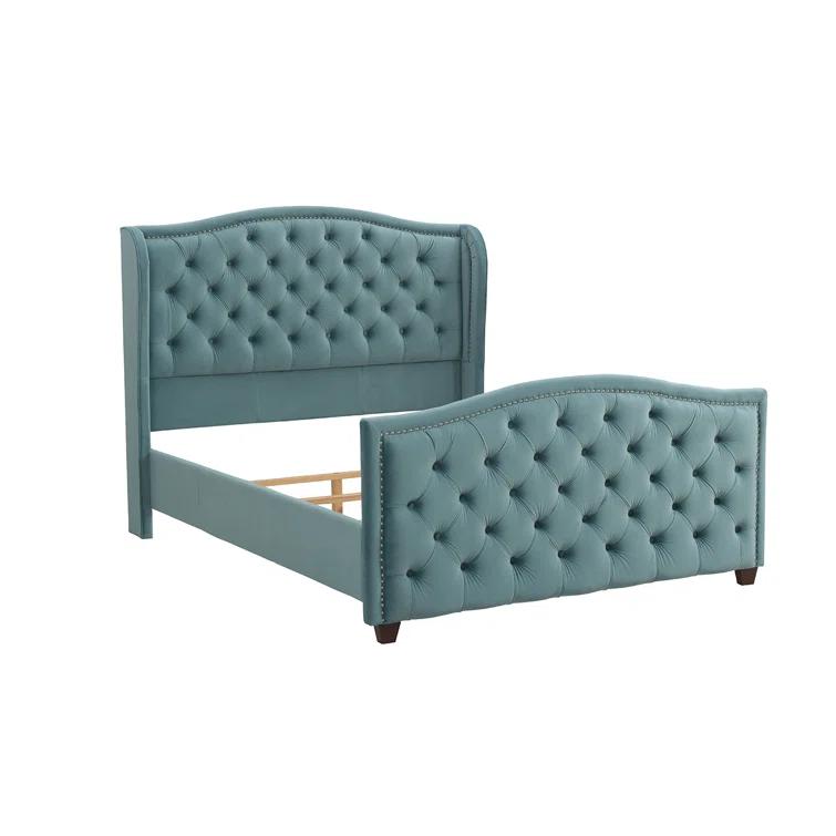 Coleman Upholstered Wingback Bed