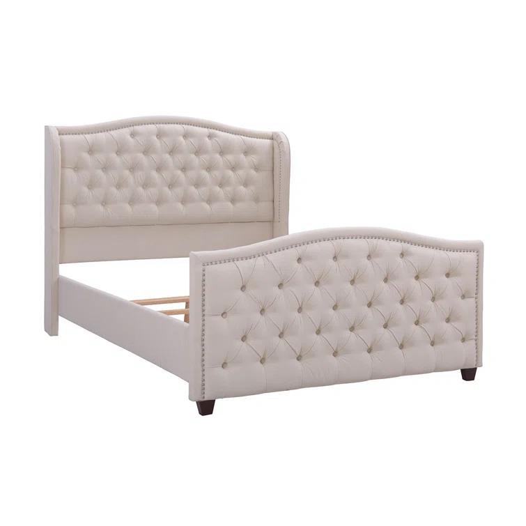 Coleman Upholstered Wingback Bed
