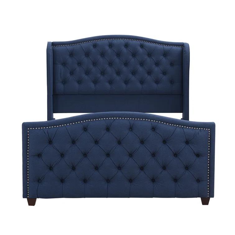 Coleman Upholstered Wingback Bed