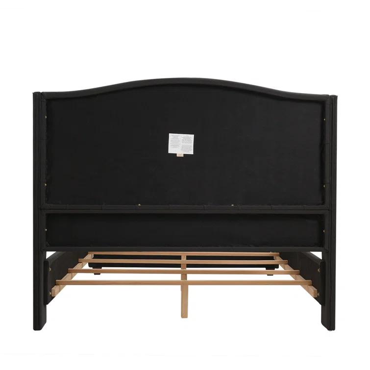 Coleman Upholstered Wingback Bed