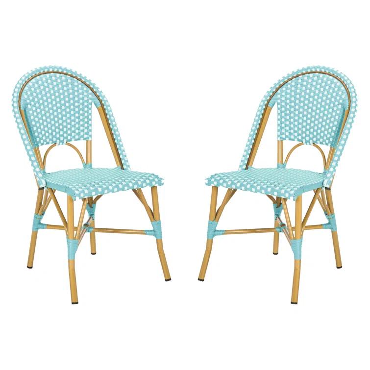 Casidy Polyethylene (PE) Wicker Wicker Outdoor Dining Side Chair