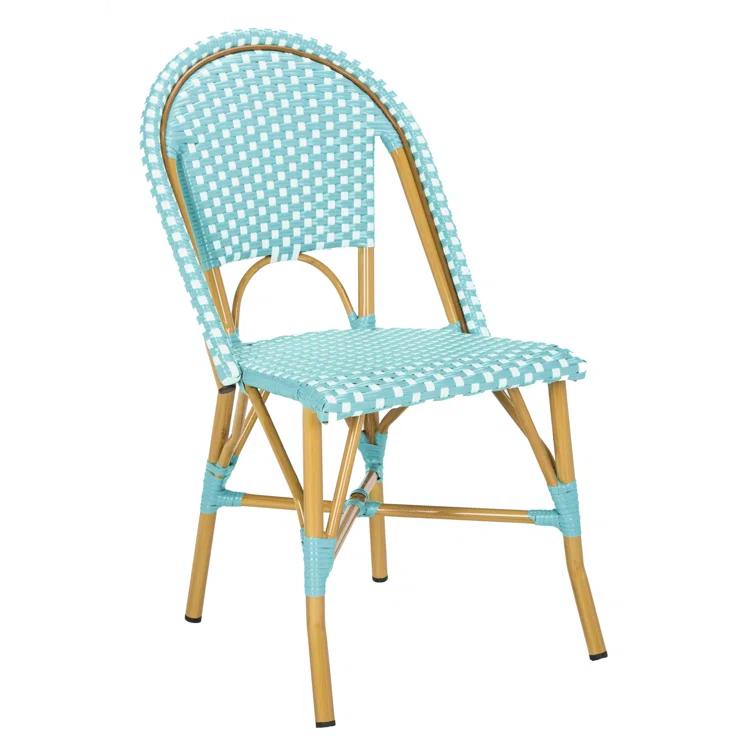 Casidy Polyethylene (PE) Wicker Wicker Outdoor Dining Side Chair