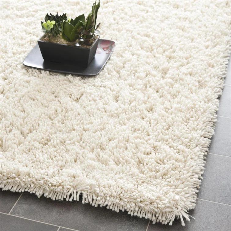 Assar Handmade Shag Ivory Rug
