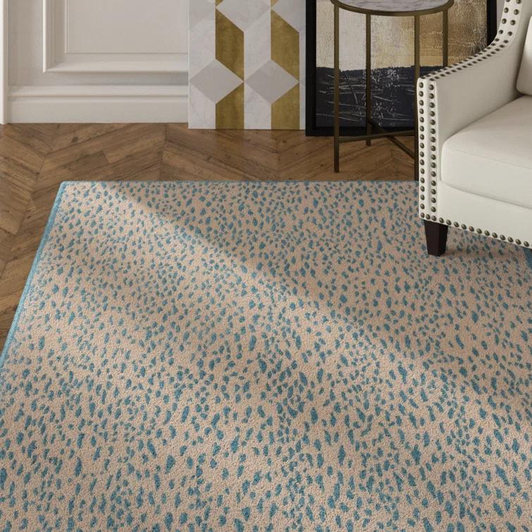 Ankit Hand Loomed Performance Animal Print Rug