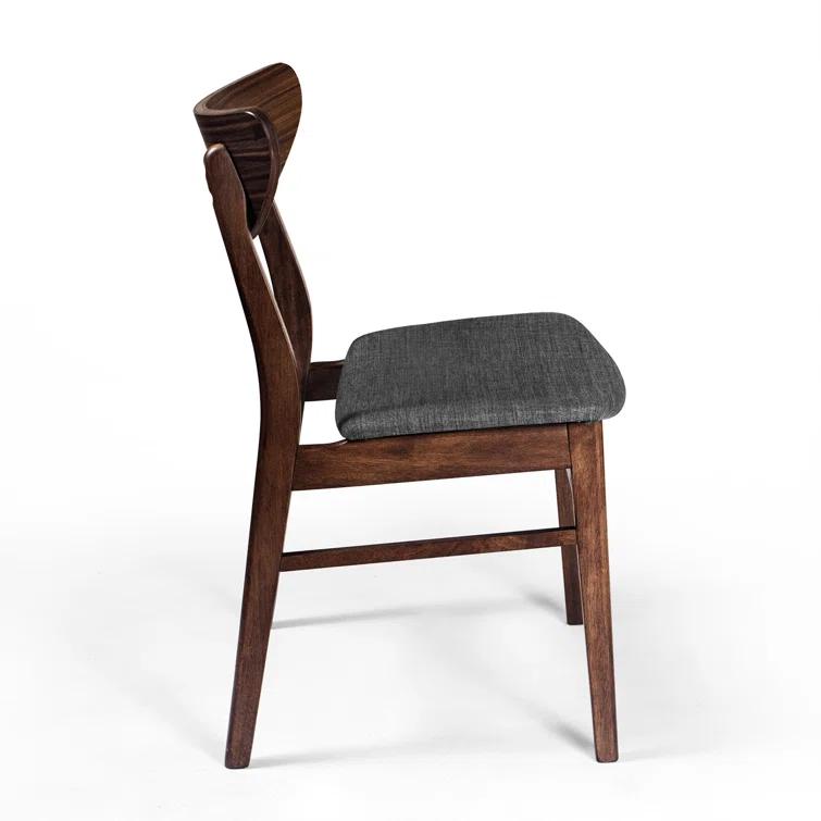 Hartford Dining Chair in Warm Gray/Walnut