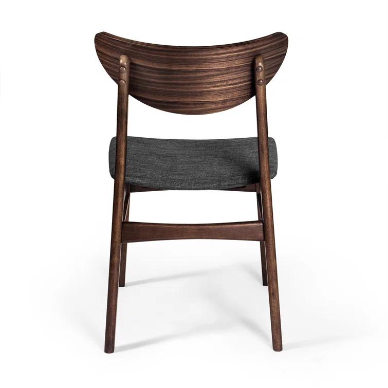 Hartford Dining Chair in Warm Gray/Walnut