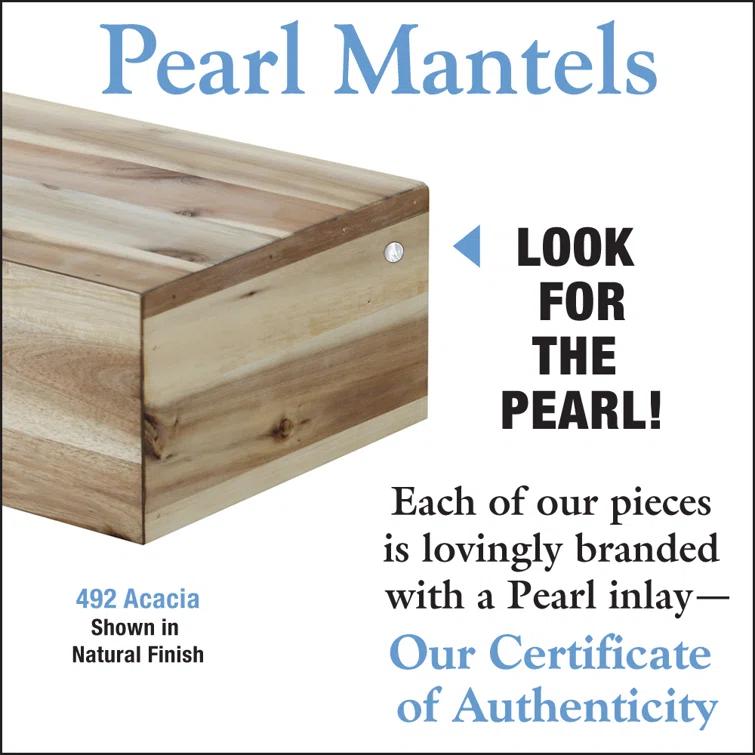 Acacia Fireplace Mantel Shelf