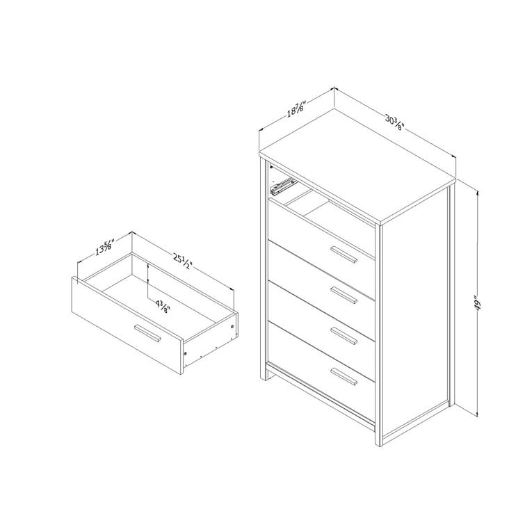 Lensky 30.5'' W 5 - Drawer Dresser