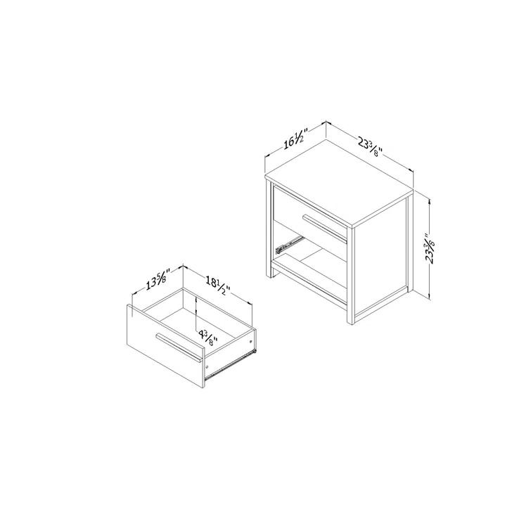 Tao 2 - Drawer Nightstand