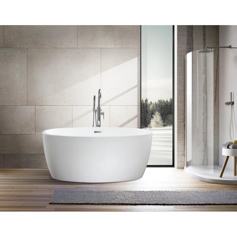 Freestanding Soaking Acrylic Bathtub