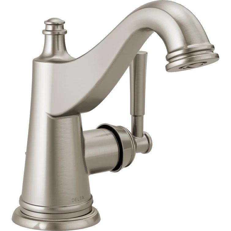 Mylan Single Hole Bathroom Faucet with Drain Assembly, Single Handle Bathroom Sink Faucet