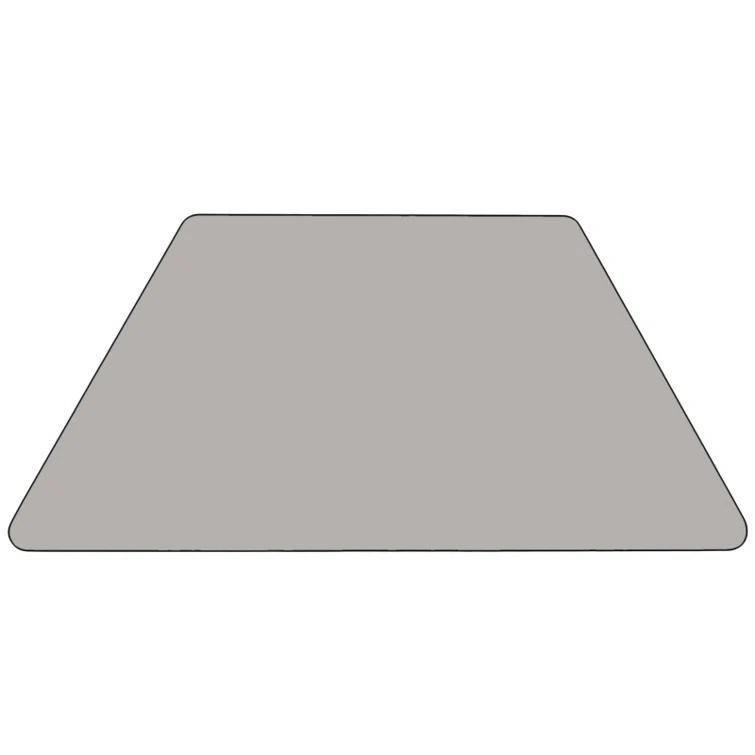 Goddard Trapezoid Thermal Laminate Activity Table with Height Adjustable Legs