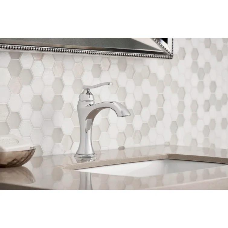 Draper Single Hole Bathroom Faucet with Drain Assembly