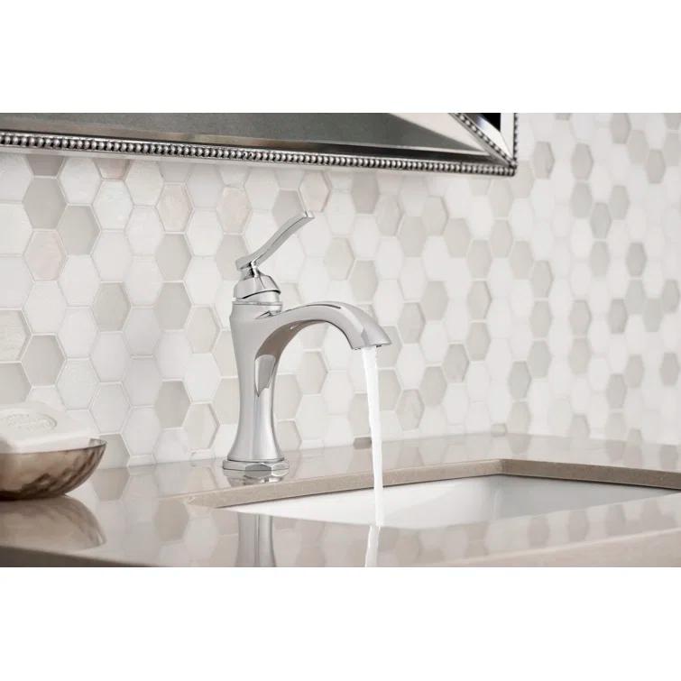 Draper Single Hole Bathroom Faucet with Drain Assembly
