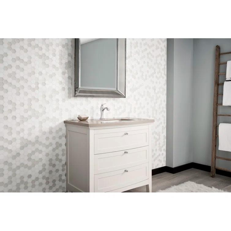 Draper Single Hole Bathroom Faucet with Drain Assembly
