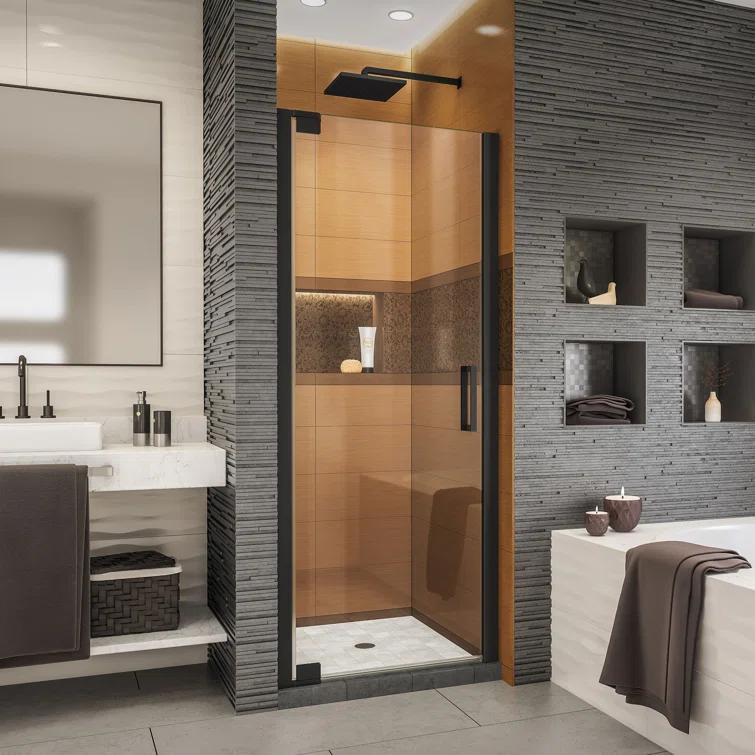 DreamLine Elegance-LS 27" W x 72" H Pivot Frameless Shower Door with ClearMax™ Technology SHDR-4327000-09