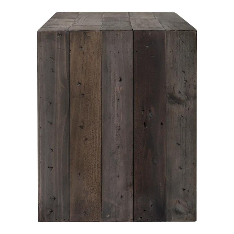Transitional Rustic Recycled Pine 71'' Bench in Gray