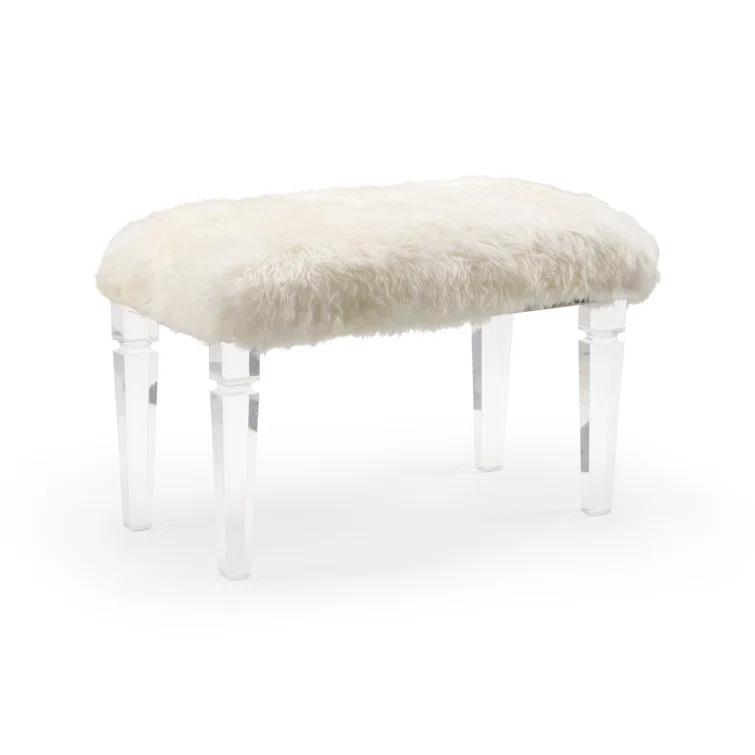 Crawford Faux Fur Upholstered Bench