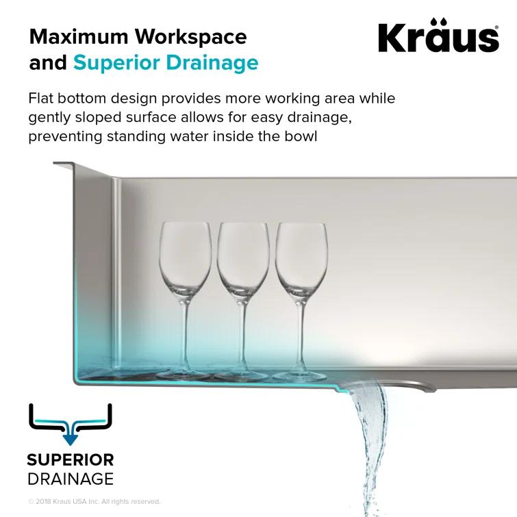 Kraus KRAUS 30-in Standart PRO Kitchen Sink Combo Set with Bolden Kitchen Faucet and Soap Dispenser KHU100-30-1610-53SS