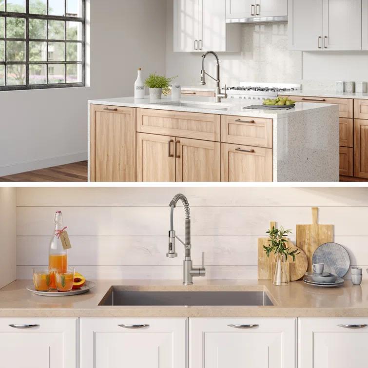 Kraus KRAUS 30-in Standart PRO Kitchen Sink Combo Set with Bolden Kitchen Faucet and Soap Dispenser KHU100-30-1610-53SS