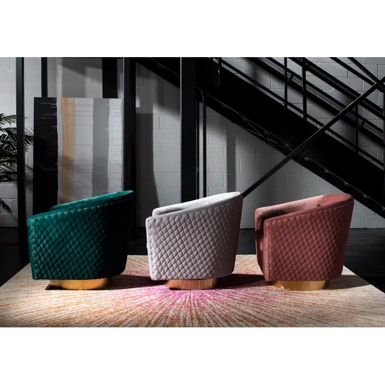 Skye Upholstered Swivel Barrel Chair
