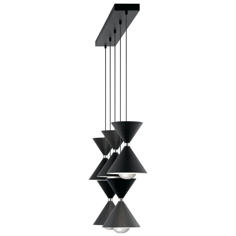 Elan Lighting - Kordan - 41.75 Inch 55W 5 Led Linear Chandelier
