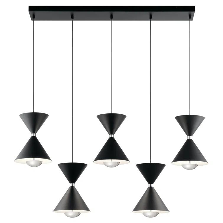 Elan Lighting - Kordan - 41.75 Inch 55W 5 Led Linear Chandelier