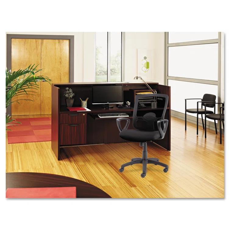 Valencia Series Rectangle Synthetic Laminate Reception Desk