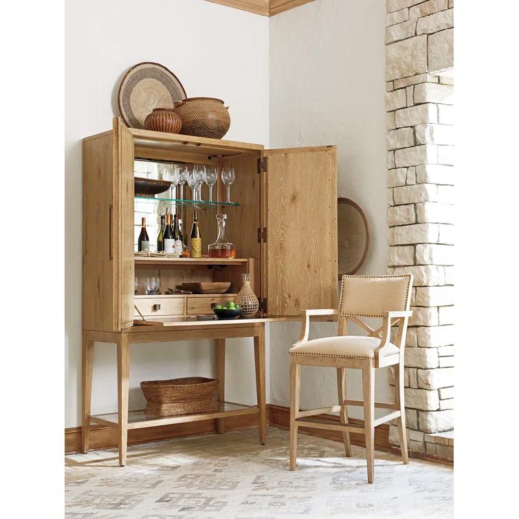 Los Altos Cameroon Bar Cabinet