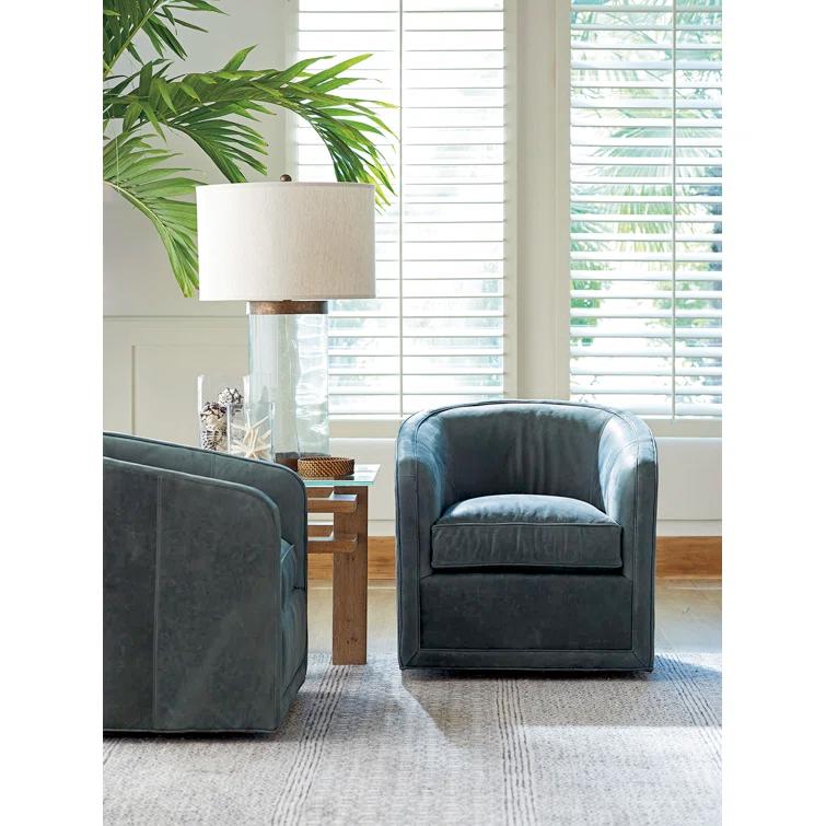 Tommy Bahama Home Los Altos Colton Leather Swivel Chair