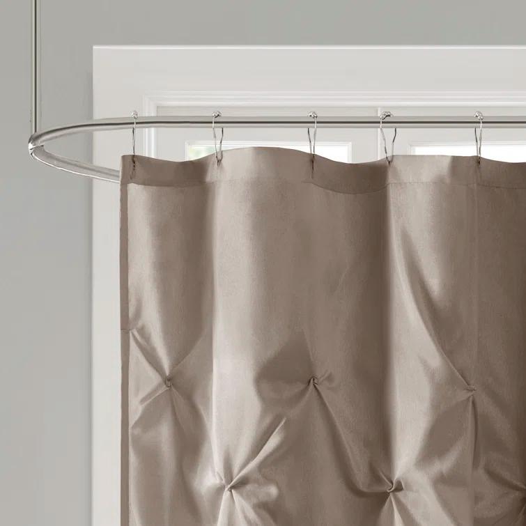 Madison Park Laurel Tufted Semi-Sheer Shower Curtain